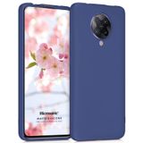 Microsonic Matte Silicone Xiaomi Poco F2 Pro için Kılıf Lacivert [Poco F2 Pro ile Uyumlu Kılıf - Lacivert]