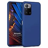 Microsonic Matte Silicone Xiaomi Poco X3 GT için Kılıf Lacivert [Poco X3 GT ile Uyumlu Kılıf - Lacivert]