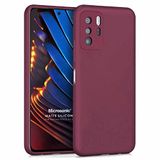 Microsonic Matte Silicone Xiaomi Poco X3 GT için Kılıf Mor [Poco X3 GT ile Uyumlu Kılıf - Mor]
