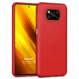 Microsonic Matte Silicone Xiaomi Poco X3 NFC Kırmızı Cep Telefonu Kılıfı
