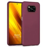 Microsonic Matte Silicone Xiaomi Poco X3 NFC Mor Cep Telefonu Kılıfı