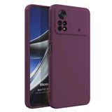 Microsonic Matte Silicone Xiaomi Poco X4 Pro 5G Mor Cep Telefonu Kılıfı