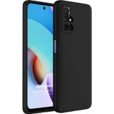 Microsonic Matte Silicone Xiaomi Redmi 10 2022 Siyah Kılıf