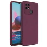 Microsonic Matte Silicone Xiaomi Redmi 10C Mor Cep Telefonu Kılıfı