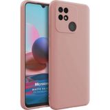 Microsonic Matte Silicone Xiaomi Redmi 10C Rose Gold Cep Telefonu Kılıfı