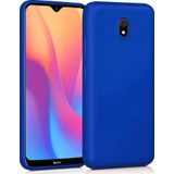 Microsonic Matte Silicone Xiaomi Redmi 8A Mavi Cep Telefonu Kılıfı