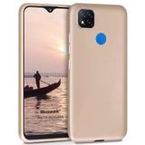 Microsonic Matte Silicone Xiaomi Redmi 9C Gold Cep Telefonu Kılıfı