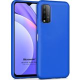 Microsonic Matte Silicone Xiaomi Redmi 9T Mavi Cep Telefonu Kılıfı