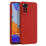 Microsonic Matte Silicone Xiaomi Redmi Note 11 Pro 5G Kırmızı Cep Telefonu Kılıfı