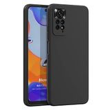 Microsonic Matte Silicone Xiaomi Redmi Note 11 Pro 5G Siyah Cep Telefonu Kılıfı