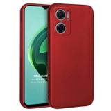 Microsonic Matte Silicone Xiaomi Redmi Note 11E için Kılıf Kırmızı [Redmi Note 11E ile Uyumlu Kılıf - Kırmızı]