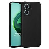 Microsonic Matte Silicone Xiaomi Redmi Note 11E için Kılıf Siyah [Redmi Note 11E ile Uyumlu Kılıf - Siyah]