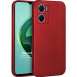 Microsonic Matte Silicone Xiaomi Redmi Note 11E Kırmızı Cep Telefonu Kılıfı