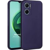 Microsonic Matte Silicone Xiaomi Redmi Note 11E Lacivert Cep Telefonu Kılıfı