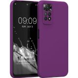 Microsonic Matte Silicone Xiaomi Redmi Note 11S Mor Cep Telefonu Kılıfı