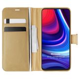 Microsonic Omix X300 Delux Leather Wallet Gold Cep Telefonu Kılıfı