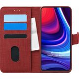 Microsonic Omix X500 Fabric Book Wallet Kırmızı Cep Telefonu Kılıfı