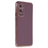 Microsonic OnePlus 9 Pro için Kılıf Olive Plated Lila [OnePlus 9 Pro ile Uyumlu Kılıf - Lila]