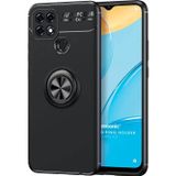 Microsonic Oppo A15 Kickstand Ring Holder Siyah Cep Telefonu Kılıfı
