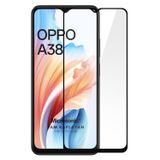 Microsonic Oppo A38 Tam Kaplayan Temperli Cam Ekran Koruyucu Siyah [A38 ile Uyumlu Ekran Koruyucu - Siyah]