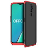 Microsonic Oppo A5 2020 Double Dip 360 Protective Siyah Kırmızı Cep Telefonu Kılıfı