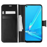 Microsonic Oppo A52 Delux Leather Wallet Siyah Cep Telefonu Kılıfı