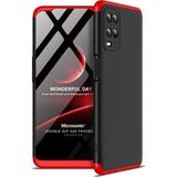 Microsonic Oppo A54 4G Double Dip 360 Protective Siyah Kırmızı Cep Telefonu Kılıfı