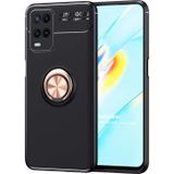 Microsonic Oppo A54 4G Kickstand Ring Holder Siyah Rose Kılıf