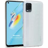 Microsonic Oppo A54 4G Transparent Soft Beyaz Cep Telefonu Kılıfı