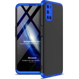 Microsonic Oppo A72 Double Dip 360 Protective Siyah Mavi Kılıf