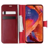 Microsonic Oppo A73 için Kılıf Delux Leather Wallet Kırmızı [A73 ile Uyumlu Kılıf - Kırmızı]