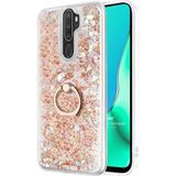 Microsonic Oppo A9 2020 Glitter Liquid Holder Gold Cep Telefonu Kılıfı