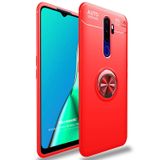 Microsonic Oppo A9 2020 için Kılıf Kickstand Ring Holder Kırmızı [A9 2020 ile Uyumlu Kılıf - Kırmızı]