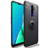 Microsonic Oppo A9 2020 için Kılıf Kickstand Ring Holder Siyah [A9 2020 ile Uyumlu Kılıf - Siyah]