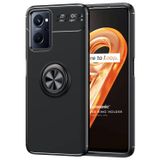 Microsonic Oppo A96 4G için Kılıf Kickstand Ring Holder Siyah [A96 ile Uyumlu Kılıf - Siyah]