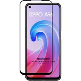 Microsonic Oppo A96 4G Tam Kaplayan Temperli Siyah Cam Ekran Koruyucu