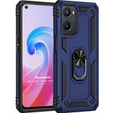 Microsonic Oppo A96 Military Ring Holder Lacivert Kılıf