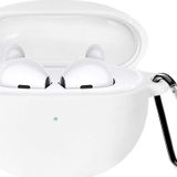 Microsonic Oppo Enco Air 2 Mat Silikon Beyaz Kulaklık Kılıfı