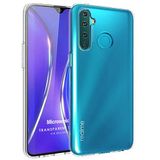 Microsonic Realme 5i için Kılıf Transparent Soft Beyaz [Realme 5i ile Uyumlu Kılıf - Şeffaf]