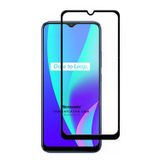 Microsonic Realme C21 Tam Kaplayan Temperli Siyah Cam Ekran Koruyucu