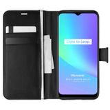 Microsonic Realme C25s için Kılıf Delux Leather Wallet Siyah [Realme C25s ile Uyumlu Kılıf - Siyah]