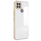 Microsonic Realme C25s için Kılıf Olive Plated Beyaz [Realme C25s ile Uyumlu Kılıf - Beyaz]