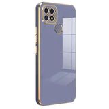Microsonic Realme C25s için Kılıf Olive Plated Lavanta Grisi [Realme C25s ile Uyumlu Kılıf - Lavanta Grisi]
