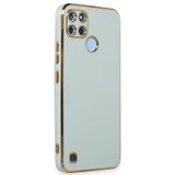 Microsonic Realme C25Y için Kılıf Olive Plated Yeşil [Realme C25Y ile Uyumlu Kılıf - Yeşil]