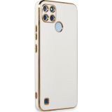 Microsonic Realme C25Y Olive Plated Beyaz Kılıf