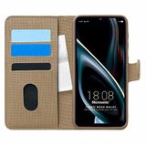 Microsonic Reeder P13 Blue Max 2021 128 GB için Kılıf Fabric Book Wallet Gold [P13 Blue Max 2021 128 GB ile Uyumlu Kılıf - Gold]