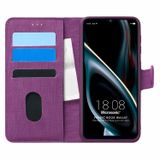 Microsonic Reeder P13 Blue Max 2021 128 GB için Kılıf Fabric Book Wallet Mor [P13 Blue Max 2021 128 GB ile Uyumlu Kılıf - Mor]