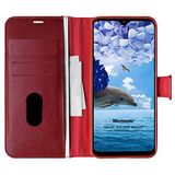 Microsonic Reeder P13 Blue Max için Kılıf Delux Leather Wallet Kırmızı [P13 Blue Max ile Uyumlu Kılıf - Kırmızı]