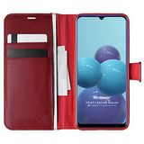 Microsonic Reeder P13 Blue Max Lite için Kılıf Delux Leather Wallet Kırmızı [P13 Blue Max Lite ile Uyumlu Kılıf - Kırmızı]