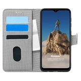 Microsonic Reeder P13 Blue Max Lite için Kılıf Fabric Book Wallet Gri [P13 Blue Max Lite ile Uyumlu Kılıf - Gri]